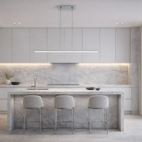 Lampa wisząca Linea No.1 100cm 3k srebrna Dali