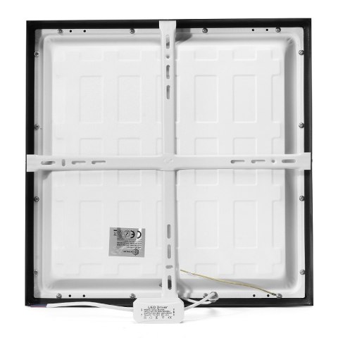 Panel LED natynkowy 30x30cm PL-F01 24W 4000K czarny