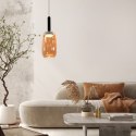 BUENO lampa wisząca czarny 1x9W GX53 klosz bezbarwny+bursztynowy