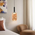 BUENO lampa wisząca czarny 1x9W GX53 klosz bezbarwny+bursztynowy