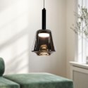 BUENO lampa wisząca czarny 1x9W GX53 klosz bezbarwny+dymiony