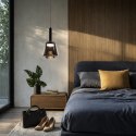 BUENO lampa wisząca czarny 1x9W GX53 klosz bezbarwny+dymiony