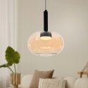 BUENO lampa wisząca czarny 1x9W GX53 klosz bezbarwny+złoty