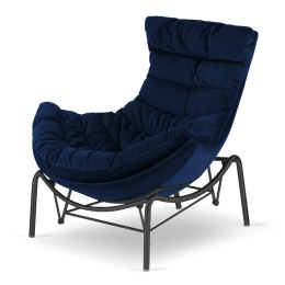 Fotel Hoor Bujany XZ Ciemnogranatowy (SWAN-18) Czarna