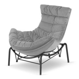 Fotel Hoor Bujany XZ Jasnoszary (SWAN-12) Czarna