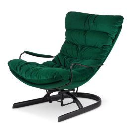 Fotel Lidingo bujany XZ Butelkowy (SWAN-16) Czarna