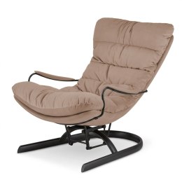 Fotel Lidingo bujany XZ Kawa z mlekiem (5187-4) Czarna