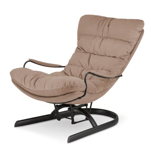 Fotel Lidingo bujany XZ Kawa z mlekiem (5187-4) Czarna
