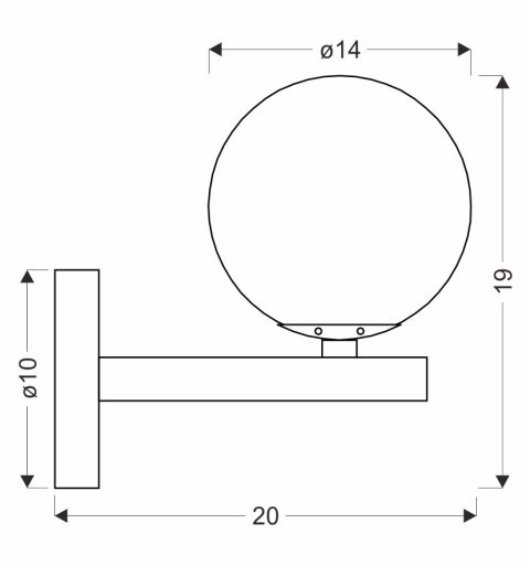 Kama lampa kinkiet czarny+złoty 1x28 G9 klosz bursztynowy