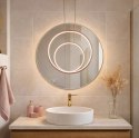 Lampa wisząca Ledowe Okręgi No.1 X 40cm 3k różowo złota Dali