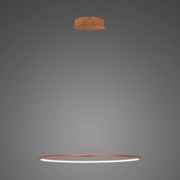 Lampa wisząca Ledowe Okręgi No.1 40cm 4k miedziana