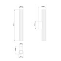 Light Prestige Kinkiet Linea 45 cm czarny LED CCT