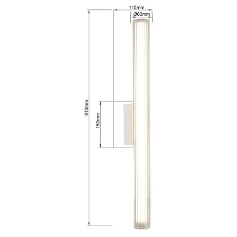 Light Prestige Kinkiet Linea 61 cm biały LED CCT