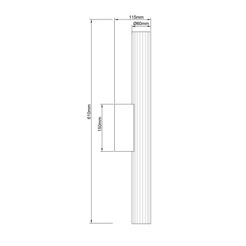 Light Prestige Kinkiet Linea 61 cm biały LED CCT