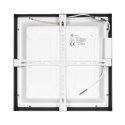 Panel LED natynkowy 30x30cm PL-F01 24W 6000K czarny