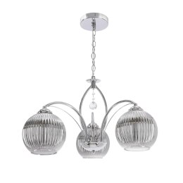 SIERRA lampa wisząca chromowy 3x40W E27 klosz chromowy