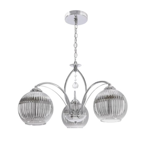 SIERRA lampa wisząca chromowy 3x40W E27 klosz chromowy