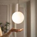 TESTA lampa wisząca beżowy 1x10W G9 klosz biały