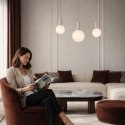 TESTA lampa wisząca beżowy 3x10W G9 klosz biały