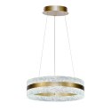 CASTILLO 40 lampa wisząca złoty 24W LED 3000, 4500, 6500K kryształki bezbarwne