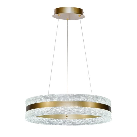 CASTILLO 60 lampa wisząca złoty 35W LED 3000, 4500, 6500K kryształki bezbarwne
