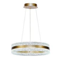 CASTILLO 60 lampa wisząca złoty 35W LED 3000, 4500, 6500K kryształki bezbarwne