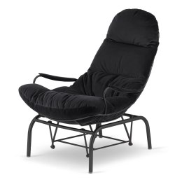 Fotel Dalby bujany XZ Ciemnoszary (SWAN-13) Czarna