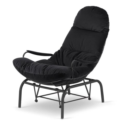 Fotel Dalby bujany XZ Ciemnoszary (SWAN-13) Czarna
