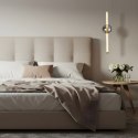 KELLY lampa wisząca złoty 9,5W LED 2700K klosz 2xbursztynowy+dymiony