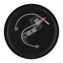 LAMPA SUFITOWA CANABERA PLAFON KAWOWE ZŁOTO 3X40W E14 KLOSZ BURSZTYNOWY