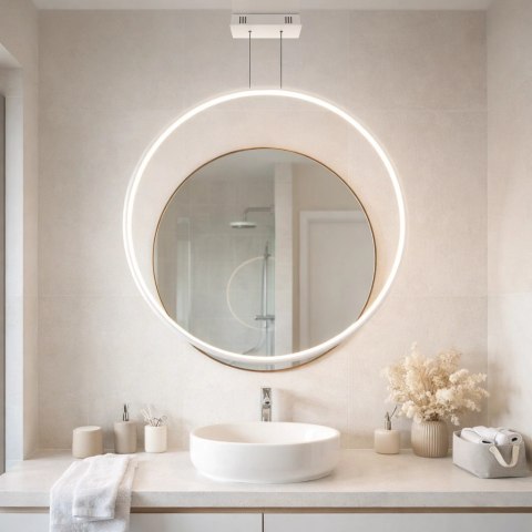 Lampa wisząca Ledowe Okręgi No.1 X 120cm 4k biały