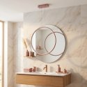 Lampa wisząca Ledowe Okręgi No.1 X 60cm 4k Różowe Złoto Dali