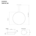 Lampa wisząca Ledowe Okręgi No.1 X 60cm 4k miedziana Dali