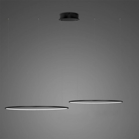 Lampa wisząca Ledowe Okręgi No.2 60cm 3k czarna Dali