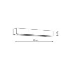 Light Prestige Kinkiet Ibros 63 cm czarny IP44 LED CCT