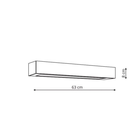 Light Prestige Kinkiet Ibros 63 cm czarny IP44 LED CCT