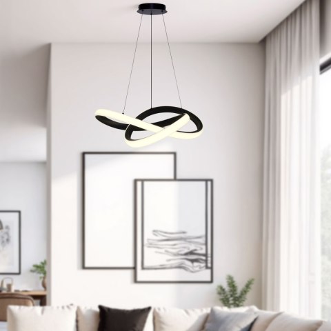 SPLOT lampa wisząca czarny 28W LED 3000, 4000, 6000K osłonka biała