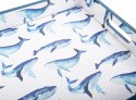 Taca dekoracyjna SHP WHALE niebieska / biała