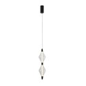 VITA lampa wisząca czarny 7,5W LED 2700K 2 x klosz bezbarwny