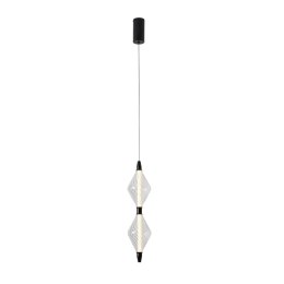 VITA lampa wisząca czarny 7,5W LED 2700K 2 x klosz bezbarwny