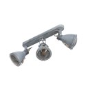 CRODO LAMPA SUFITOWA LISTWA 3X40W E14 SZARY