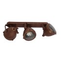 FRODO LAMPA SUFITOWA LISTWA 3X40W GU10 RDZAWY