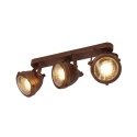 FRODO LAMPA SUFITOWA LISTWA 3X40W GU10 RDZAWY