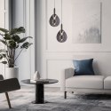 LAMPA WISZĄCA LUKKA 1 CHROMOWY SZARY