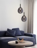 LAMPA WISZĄCA LUKKA 1 CHROMOWY SZARY
