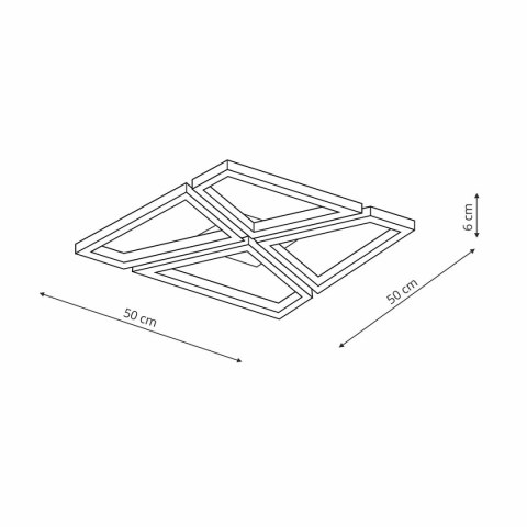 Light Prestige Plafon Nivra biały LED CCT