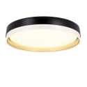 Florida lampa sufitowa plafon biało złoty+czarny 24w led 38 cm klosz biały