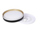 Florida lampa sufitowa plafon biało złoty+czarny 24w led 38 cm klosz biały