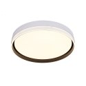 Florida lampa sufitowa plafon biały+czarny 24w led 39 cm klosz biały