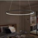 Lampa wisząca Ledowe Okręgi No.1 60cm 4k 32W czarna